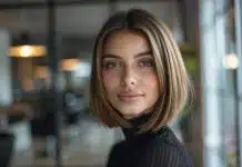 Carré plongeant court une coupe tendance et féminine