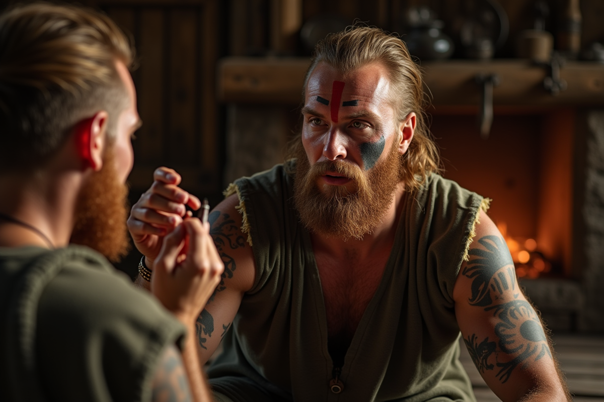 maquillage viking