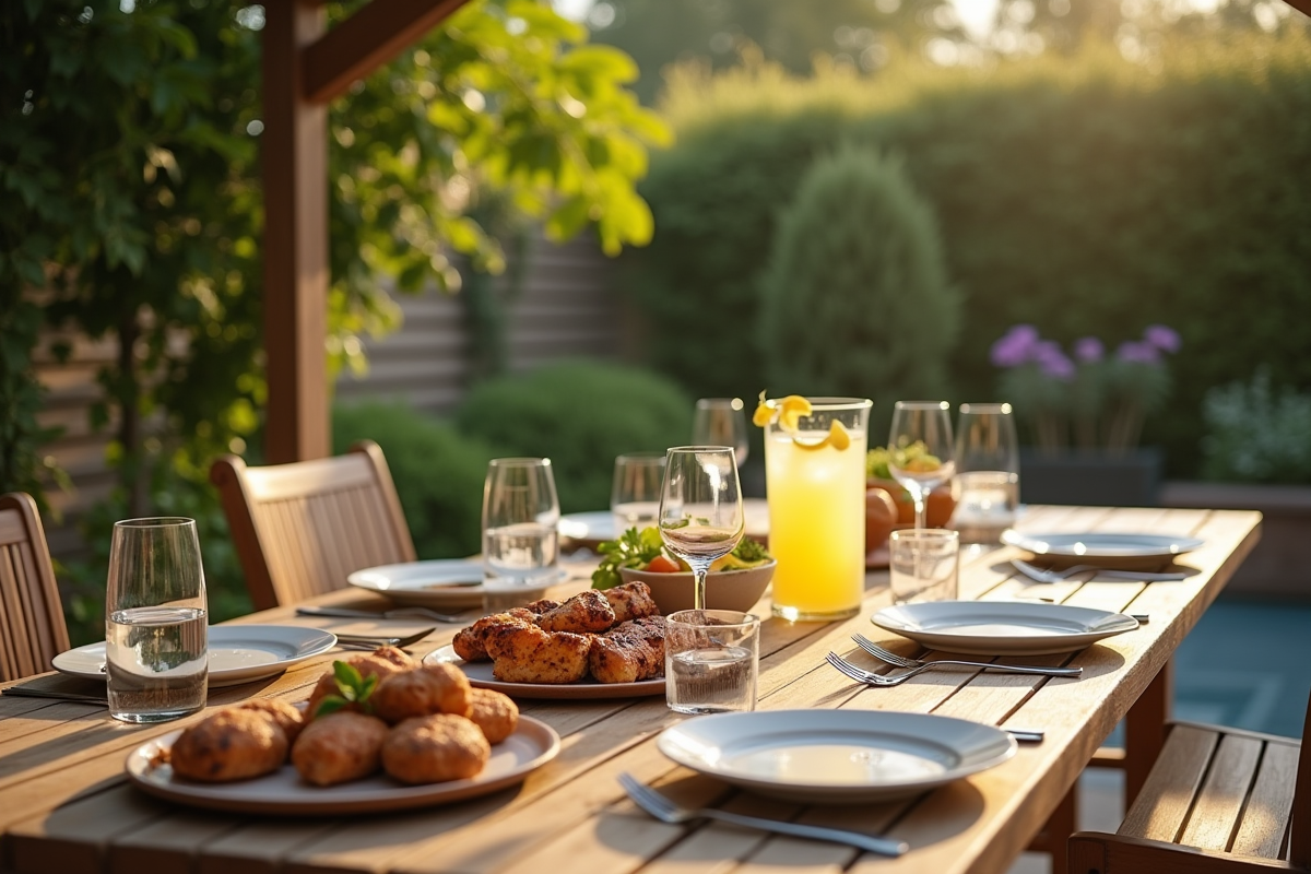 repas extérieur