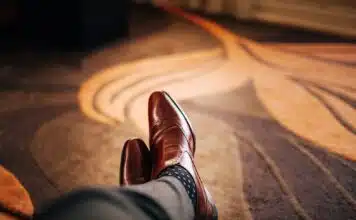 chaussures homme marron
